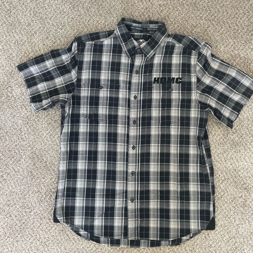 Short sleeve HARLEY DAVIDSON button down shirt